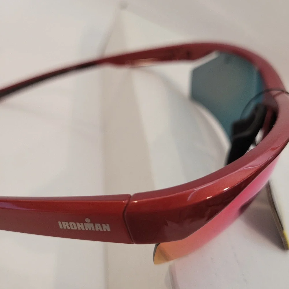 Foster Grant Ironman Sunglasses Mens‎ Polarized Active Red Mirror NS1124